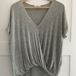 Heather gray top